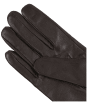 Women’s Barbour Fur Trimmed Leather Gloves - Dark Brown