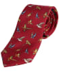 Men’s Soprano Country Birds Silk Tie and Cufflink Set - Red
