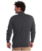 Men’s Barbour Cotton Half Zip Sweater - Charcoal Marl