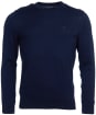 Men's Barbour Light Cotton Crew Neck Sweater - Navy