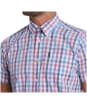 Men's Barbour Tattersall 14 S/S Tailored Shirt - Red