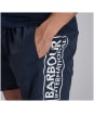 Men's Barbour International Large Logo Swim Shorts - International Navy
