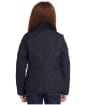 Girls Barbour Summer Liddesdale Quilted Jacket, 10-15yrs - NAVY/PALE CORAL
