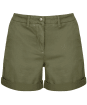 Women's Barbour Essential Chino Shorts - Khaki
