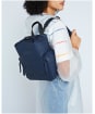 Hunter Original Mini Top Clip Backpack - Rubberised Leather - Navy
