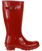 Hunter Original Kids Gloss Wellington Boots, 7-11 - Military Red