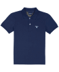 Boy’s Barbour Tartan Polo Shirt, 6-9yrs - Navy