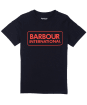Boy's Barbour International Essential Large Logo Tee, 10-15yrs - New Black