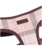 Barbour Tartan Dog Harness - Taupe / Pink Tartan