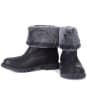 Women’s Barbour Hareshaw Waterproof Leather Boots - Black