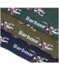 Men’s Barbour Pointer Dog Socks Gift Box - Olive / Navy / Green