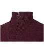 Men's Barbour Essential Wool Half Zip Sweater - Merlot