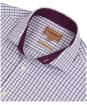 Men’s Schoffel Milton Tailored Shirt - Purple Check