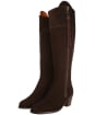 Women's Fairfax & Favor Regina Heeled Sporting Fit Boots - Chocolate Suede