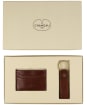 Men’s Le Chameau Key Ring & Card Wallet Gift Set - Marron Fonce