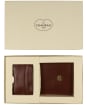 Men’s Le Chameau License Wallet & Card Wallet Gift Set - Marron Fonce