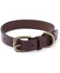 Le Chameau Leather Dog Collar - Marron Fonce