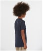 Boy's Barbour Logo Tee, 6-9yrs - New Navy