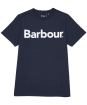 Boy's Barbour Logo Tee, 10-15yrs - New Navy
