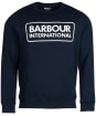 Men's Barbour International Large Logo Sweater - Navy