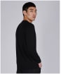 Men’s Barbour International Cotton Crew Neck Sweater - Black