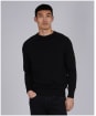 Men’s Barbour International Cotton Crew Neck Sweater - Black