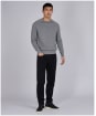 Men’s Barbour International Cotton Crew Neck Sweater - Anthracite Marl