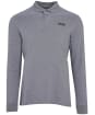 Men's Barbour International Long Sleeve Polo Shirt - Anthracite Marl