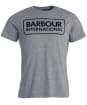 Men's Barbour International Essential Large Logo Tee - Anthracite