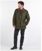Men’s Barbour Pavier Lightweight Waxed Jacket - Archive Olive