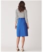 Women’s Crew Clothing Button Front Skirt - Strong Blue
