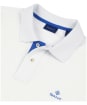 Men's GANT Contrast Collar Short Sleeve Rugger Shirt - Eggshell