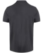 Men's GANT Contrast Collar Short Sleeve Rugger Shirt - DARK GRAPHITE