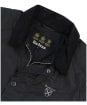 Men's Barbour Crest Wax Jacket - Navy