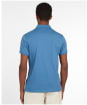 Men’s Barbour Tartan Pocket Polo Shirt - PIGMENT BLUE