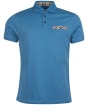 Men’s Barbour Tartan Pocket Polo Shirt - PIGMENT BLUE