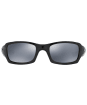 Oakley Fives Squared® Black Iridium Polarized Sunglasses - Polished Black