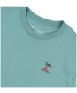 Men’s Tentree Palm Sunset Embroidery T-Shirt - Sea Cliff Blue