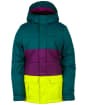 Girl's 686 Polly Snowboard Ski Jacket - Jade Colourblock