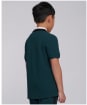 Boy’s Barbour International Ampere Polo Shirt - Benzine Green