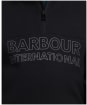 Boy’s Barbour International Halt Half Zip Sweat - Black