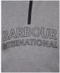 Boy’s Barbour International Halt Half Zip Sweat - Grey Marl