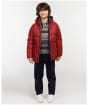 Boy’s Barbour Hike Quilted Jacket - Biking Red