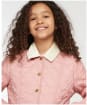 Girl's Barbour Printed Summer Liddesdale Quilted Jacket – 10-15yrs - PINK/FUCHS SECR