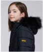 Girl's Barbour International Tampere Quilted Jacket - Black