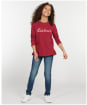 Girl's Barbour Rebecca Frill L/S Tee 10-14yrs - Beet Red