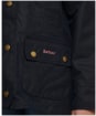 Girl's Barbour Hooded Beadnell Wax Jacket – 10-15yrs - Royal Navy / Fuchsia