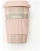 Women’s Barbour Tartan Travel Mug & Beanie Gift Set - Pink / Grey