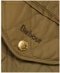 Women's Barbour Millfire Quilted Jacket - OLIVE/HESSIAN