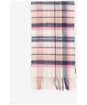 Women's Barbour Vintage Winter Plaid Scarf - PINK/HESSIAN